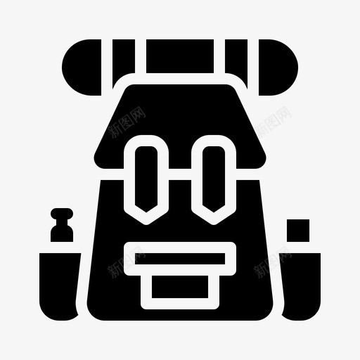背包探险露营图标svg_新图网 https://ixintu.com 探险 背包 自然 露营