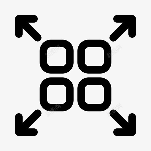 拆卸解构网络技术杂项图标svg_新图网 https://ixintu.com 拆卸 网络技术杂项 解构