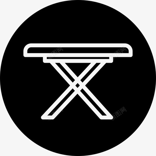 桌子庭院家具图标svg_新图网 https://ixintu.com 家具 庭院 徽章 桌子