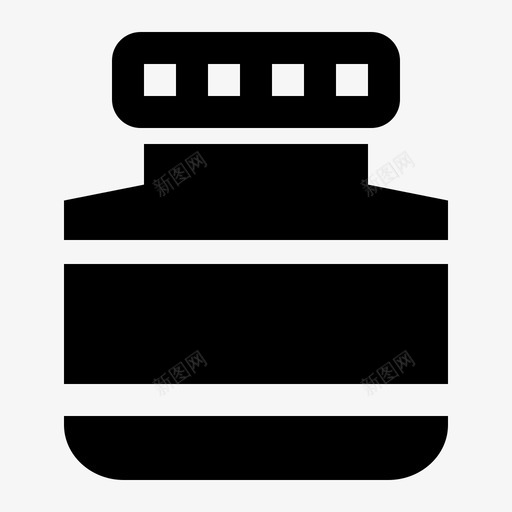 药瓶药品医用图标svg_新图网 https://ixintu.com 医用 固体 药品 药瓶