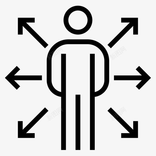 机会商业和人员线性图标svg_新图网 https://ixintu.com 人员 商业 机会 线性