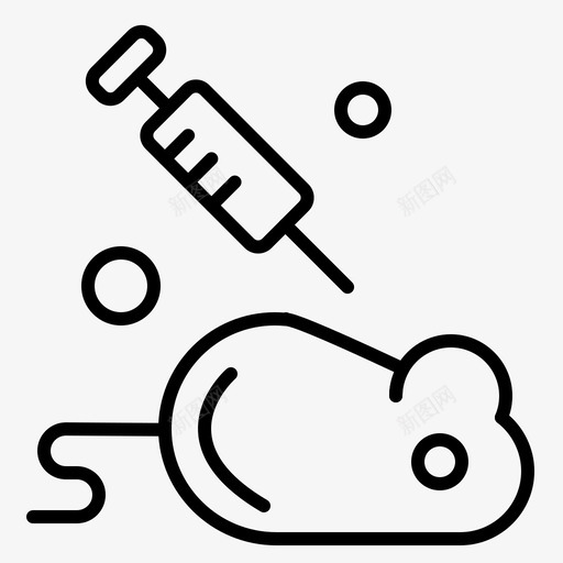 实验实验室老鼠图标svg_新图网 https://ixintu.com 大纲 实验 实验室 常规 科学 老鼠