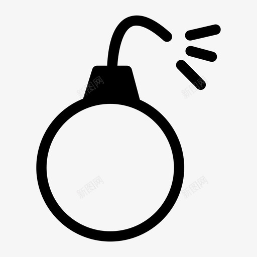 炸弹危险爆炸图标svg_新图网 https://ixintu.com 危险 战争 武器 炸弹 爆炸