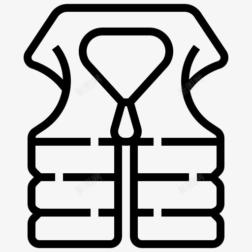 救生衣救生员和紧急服务4线性图标svg_新图网 https://ixintu.com 救生员 救生衣 服务 紧急 线性