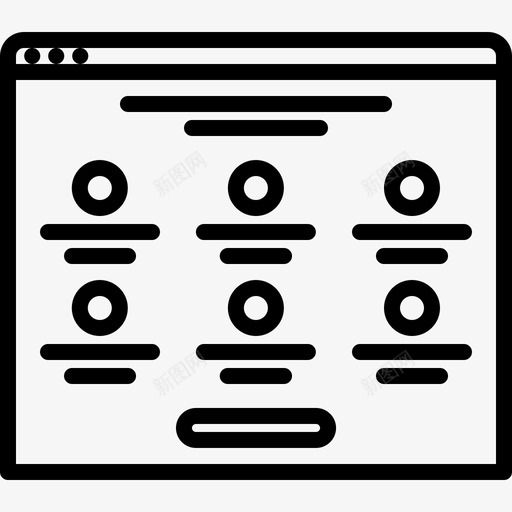 图标框页面用户界面svg_新图网 https://ixintu.com 图标 用户界面 网站 页面