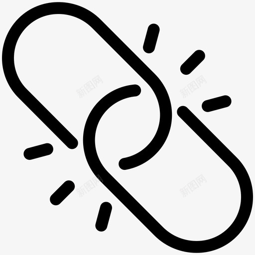 链附件连接图标svg_新图网 https://ixintu.com 搜索引擎优化和网络 界面 连接 链 链接 附件