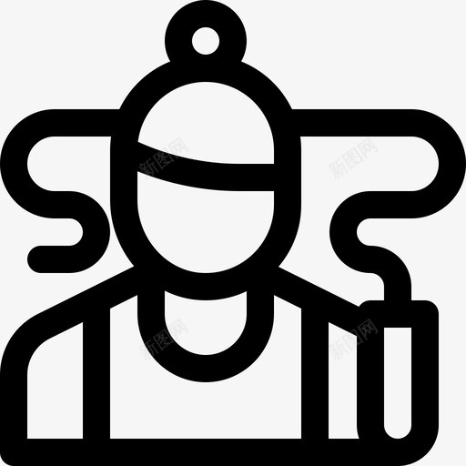 体操运动员体育化身9直系图标svg_新图网 https://ixintu.com 体操 体育 化身 直系 运动员