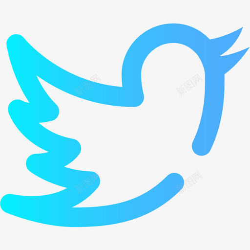 Twitter社交媒体93梯度图标svg_新图网 https://ixintu.com Twitter 梯度 社交媒体93