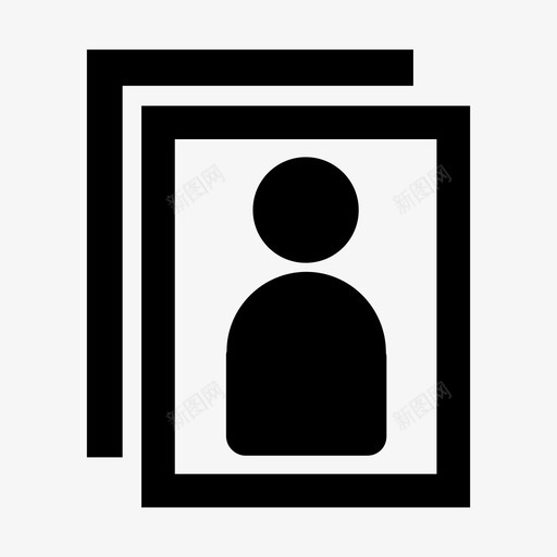 帐户数据人员图标svg_新图网 https://ixintu.com 人员 帐户 数据 用户 配置文件