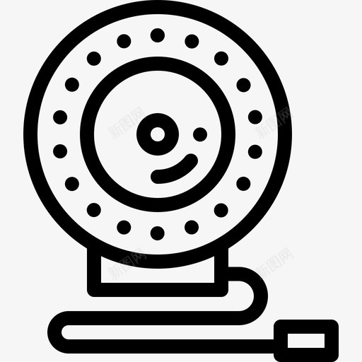 闪光灯摄影46线性图标svg_新图网 https://ixintu.com 摄影 线性 闪光灯