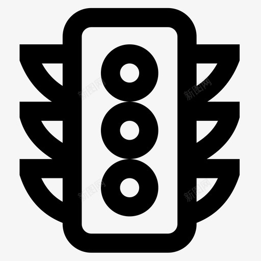 红绿灯公共交通轮廓图标svg_新图网 https://ixintu.com 公共交通 红绿灯 轮廓