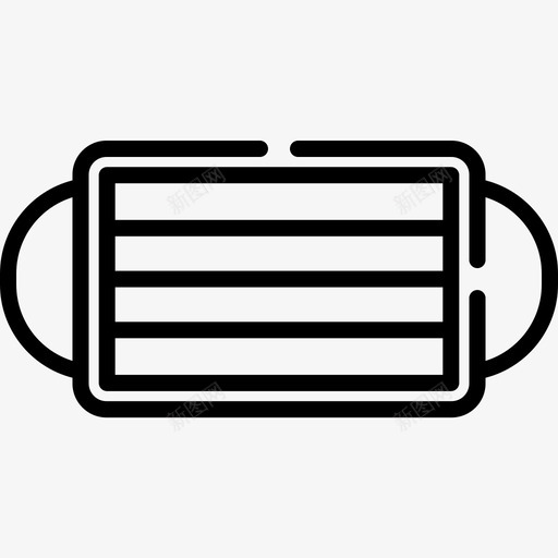 口罩整形手术6线性图标svg_新图网 https://ixintu.com 口罩 手术 整形 线性