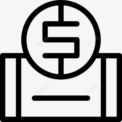 货币电子商务124线性图标svg_新图网 https://ixintu.com 电子商务 线性 货币