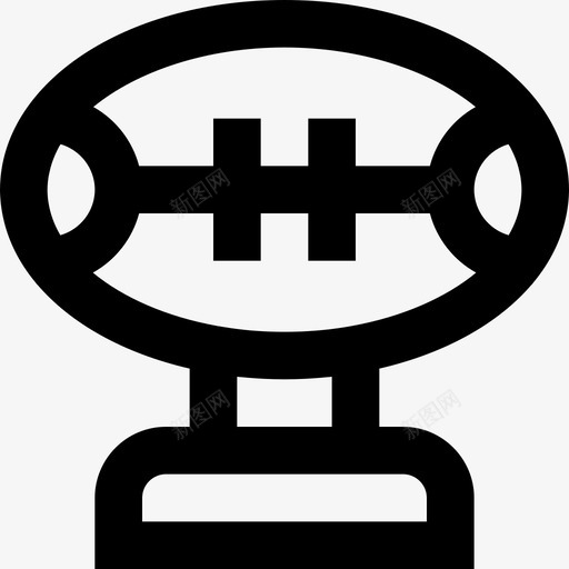 橄榄球橄榄球4直线型图标svg_新图网 https://ixintu.com 橄榄球 直线 线型