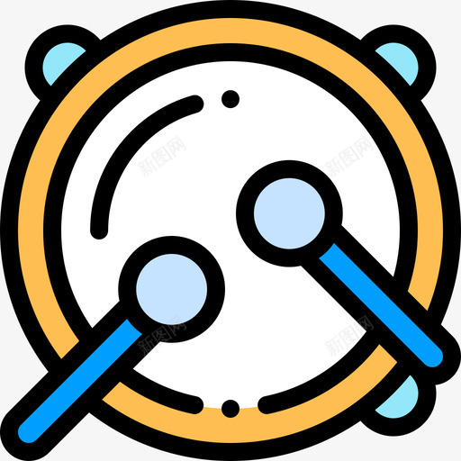 鼓马戏团66线颜色图标svg_新图网 https://ixintu.com 颜色 马戏团