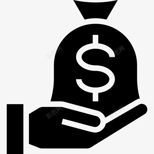 钱袋钱75装满图标svg_新图网 https://ixintu.com 装满 钱75 钱袋