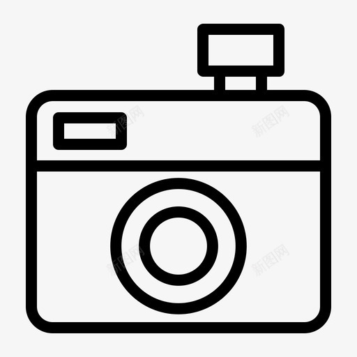 相机美术16线性图标svg_新图网 https://ixintu.com 相机 线性 美术