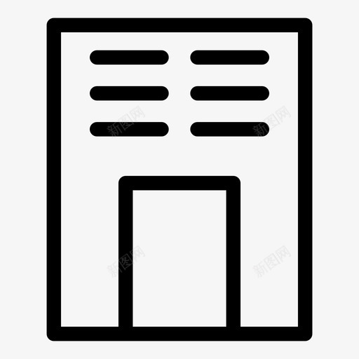 酒店建筑建筑和城市图标svg_新图网 https://ixintu.com 建筑 建筑和城市 旅舍 酒店