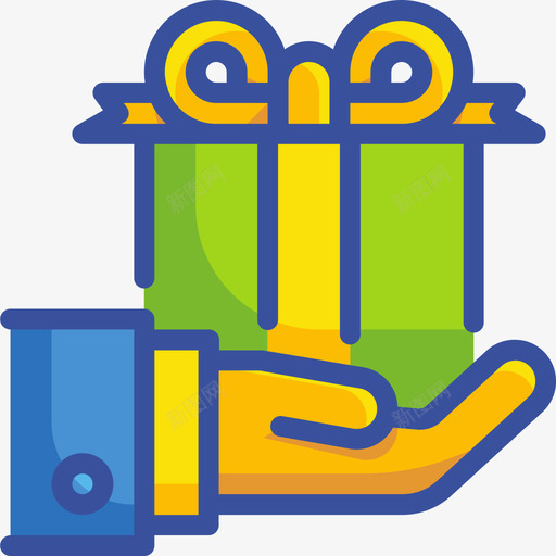 礼品商务283线性颜色图标svg_新图网 https://ixintu.com 商务 礼品 线性 颜色