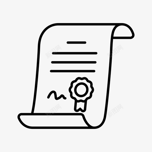 证书文凭学历图标svg_新图网 https://ixintu.com 学历 学校 教育和学校大纲 文凭 研究生 证书