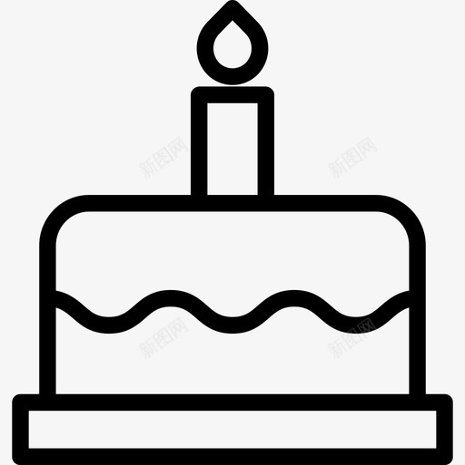 生日蛋糕新年40岁直系图标svg_新图网 https://ixintu.com 40岁 新年 生日蛋糕 直系