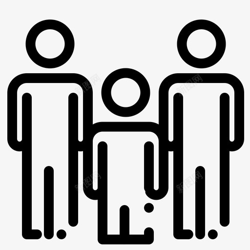 家庭夫妻健康图标svg_新图网 https://ixintu.com 健康 动机虚线 夫妻 孩子 家庭