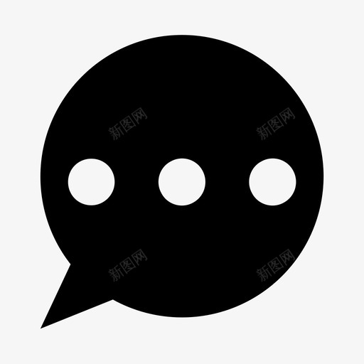 信息聊天评论图标svg_新图网 https://ixintu.com 信息 回复 短信 聊天 评论