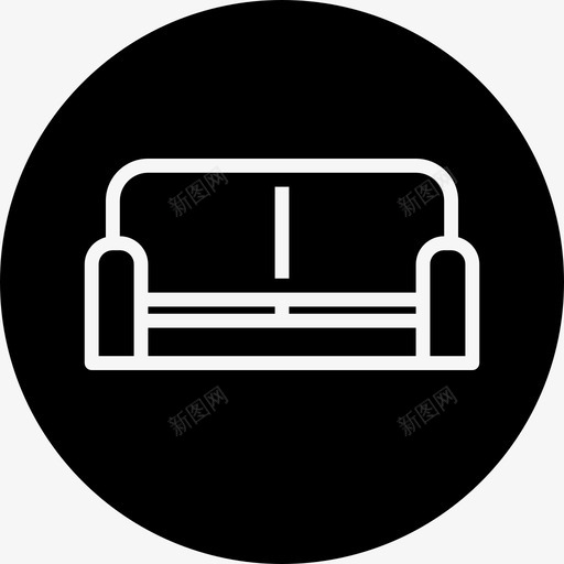 沙发椅子家具图标svg_新图网 https://ixintu.com 家具 座椅 标牌 椅子 沙发