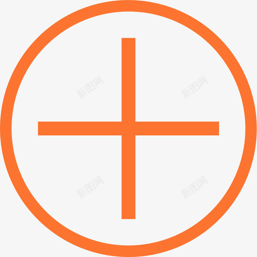 添加上传(橙色)svg_新图网 https://ixintu.com 添加上传(橙色)