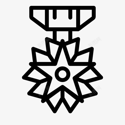 明星奖章奖励徽章图标svg_新图网 https://ixintu.com 奖励 奖章 徽章 明星 老兵 荣誉