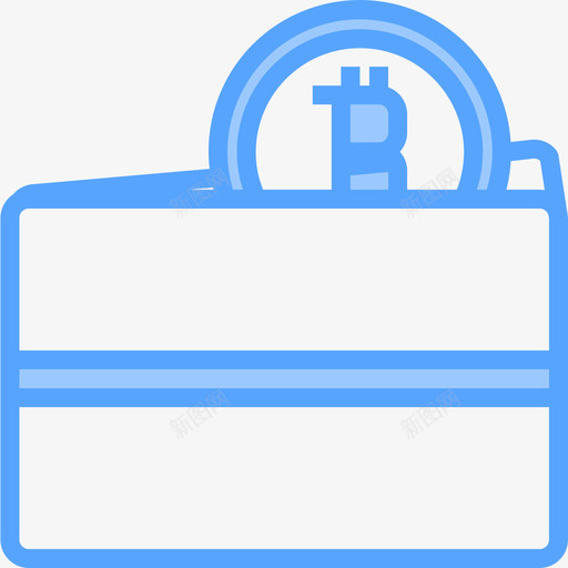 钱包比特币82蓝色图标svg_新图网 https://ixintu.com 比特 蓝色 钱包