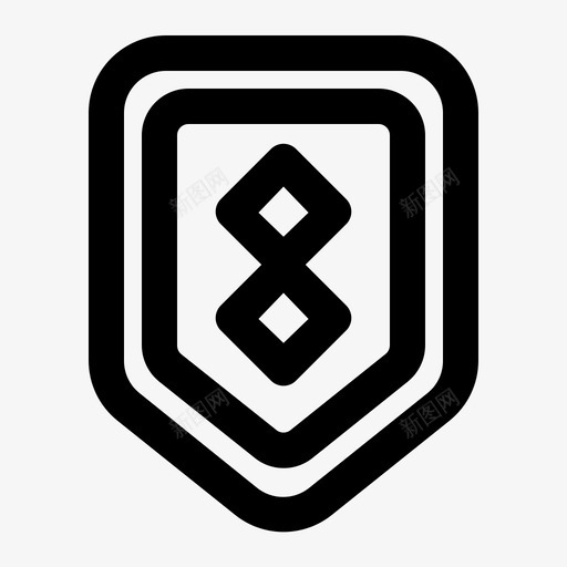 护盾防守游戏图标svg_新图网 https://ixintu.com rpg 后卫 护盾 游戏 防守