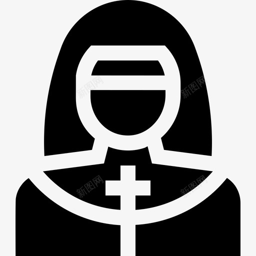 修女葬礼18已满图标svg_新图网 https://ixintu.com 修女 已满 葬礼