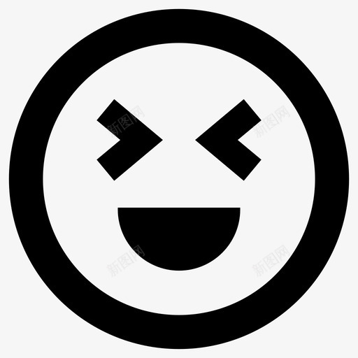 笑情感有趣图标svg_新图网 https://ixintu.com 哈哈 情感 有趣 笑 笑脸