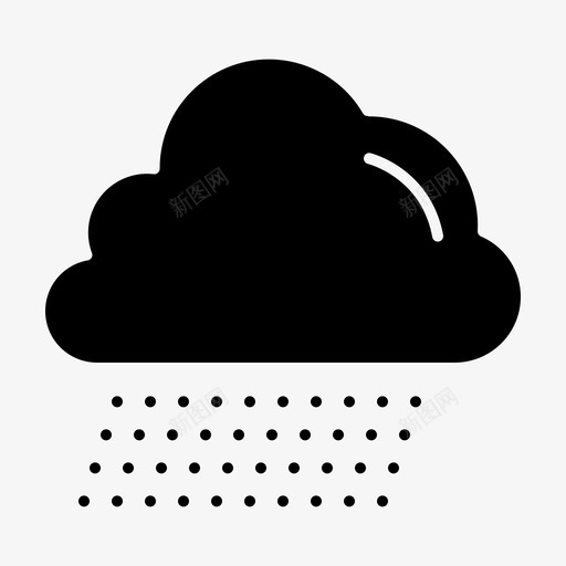 云加拿大雨图标svg_新图网 https://ixintu.com 加拿大 字形 实心