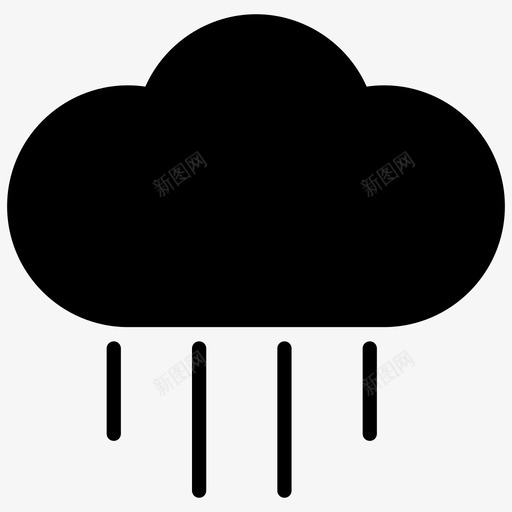 雨季季节潮湿图标svg_新图网 https://ixintu.com ui设计字形 季节 潮湿 雨季