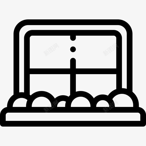 窗户室内10线性图标svg_新图网 https://ixintu.com 室内设计10 窗户 线性