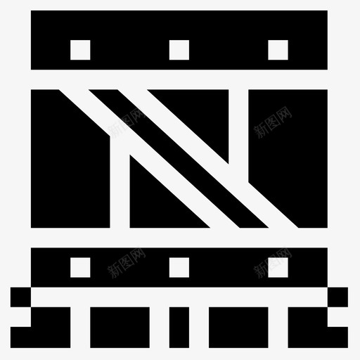 包装箱装运6已填充图标svg_新图网 https://ixintu.com 包装箱 填充 装运