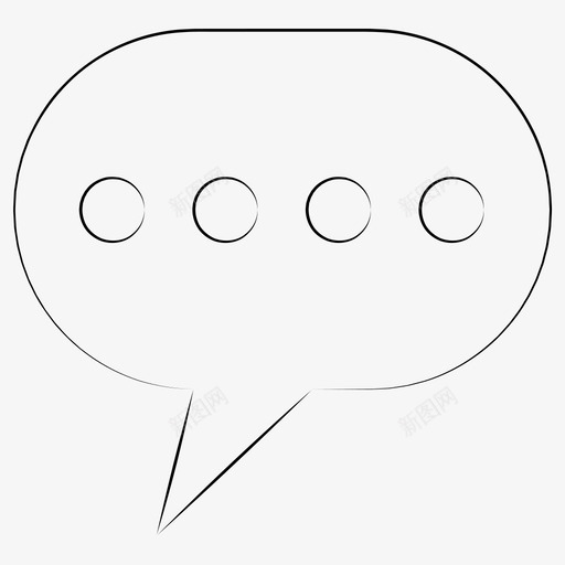 信息讨论语音泡泡图标svg_新图网 https://ixintu.com 信息 手绘 泡泡 联系人 讨论 语音