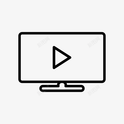 电视天线电子图标svg_新图网 https://ixintu.com 天线 屏幕 技术 旧的 电子 电视