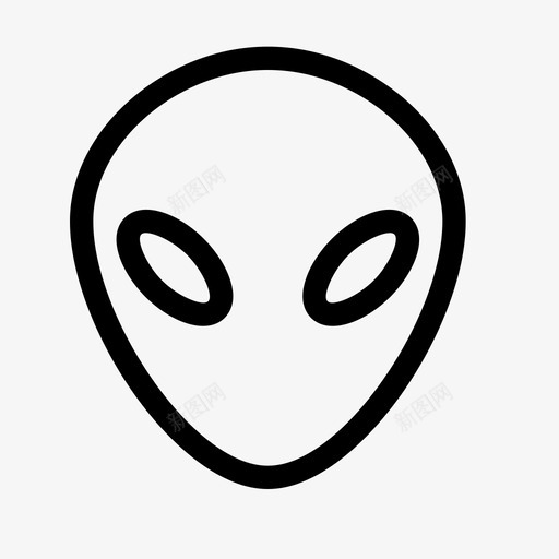 外星人存在超越图标svg_新图网 https://ixintu.com 外星人 太空 存在 节日庆典 超越