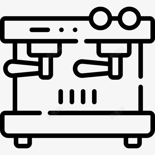 咖啡机咖啡厅99线性图标svg_新图网 https://ixintu.com 咖啡厅 咖啡机 线性