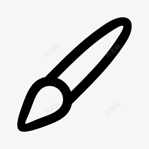 画笔颜色工具图标svg_新图网 https://ixintu.com 工具 画笔 颜色