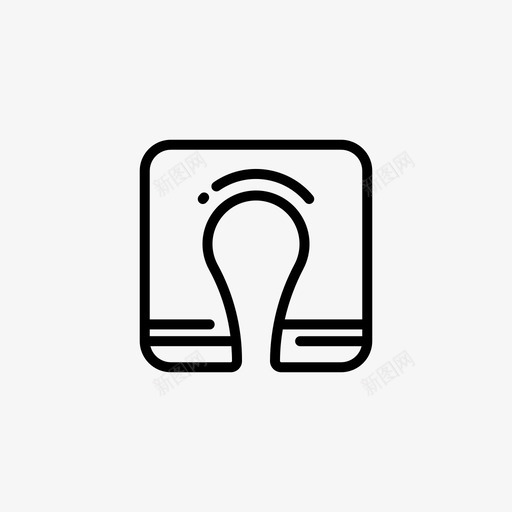 颈枕卧室11线性图标svg_新图网 https://ixintu.com 卧室 线性 颈枕