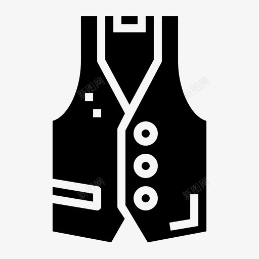 马甲套装服装优雅图标svg_新图网 https://ixintu.com 优雅 偶像 固体 套装 时尚 服装 马甲