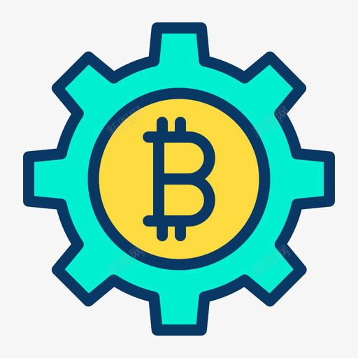 彩色比特币比特币98图标svg_新图网 https://ixintu.com 彩色 比特
