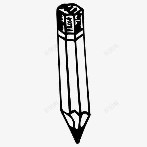 铅笔绘画办公室图标svg_新图网 https://ixintu.com 办公室 学校 油漆 绘画 铅笔