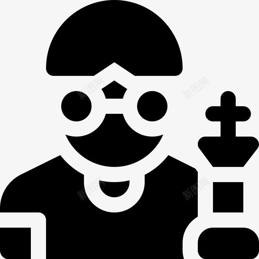 国际象棋体育化身8填充图标svg_新图网 https://ixintu.com 体育 化身 国际象棋 填充