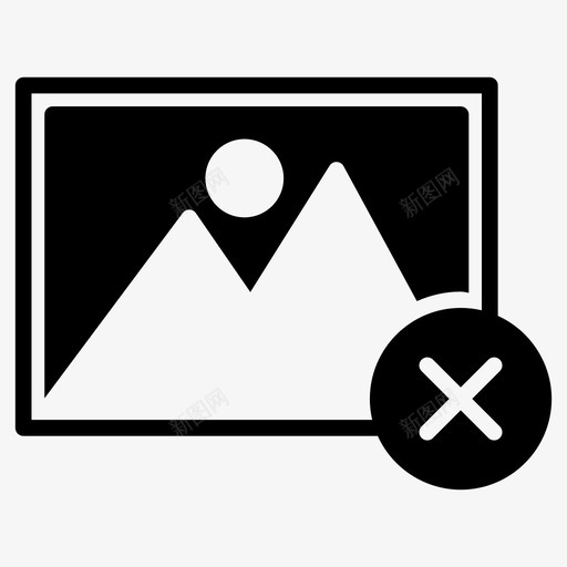 删除照片删除图标svg_新图网 https://ixintu.com 删除 删除照片 图片 方向线图标
