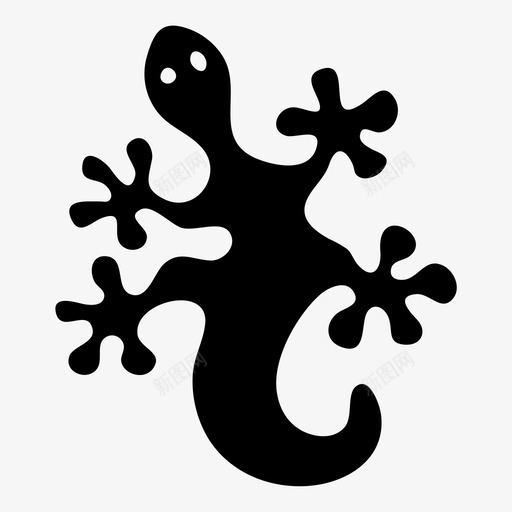 蝾螈两栖动物蜥蜴图标svg_新图网 https://ixintu.com 两栖 动物 形态 生物 生物学 穿山甲 蜥蜴 蝾螈